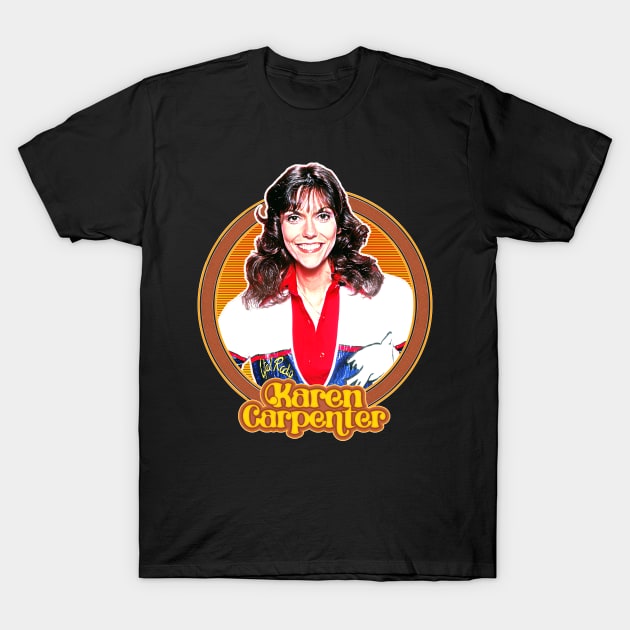 Karen Carpenter / Retro 70s Aesthetic Fan Design T-Shirt by DankFutura